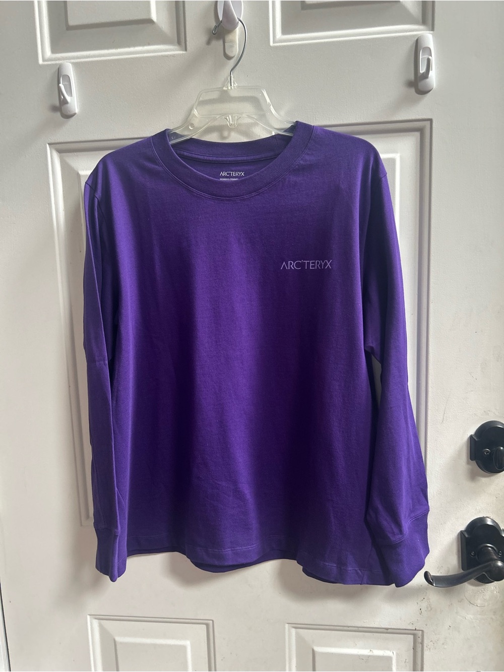 Arc'teryx women’s  KRAGG Cotton Bird Long Sleeve Crew Shirt - Purple Sz L